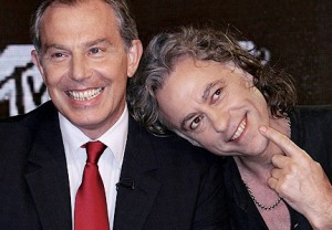 Blair and Geldof come to blows over Africa.